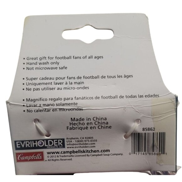 Campbells Chunky Thermal-To-Go Mug 13.5 Oz BPA-Free Football Design Double Wall - Picture 3 of 6